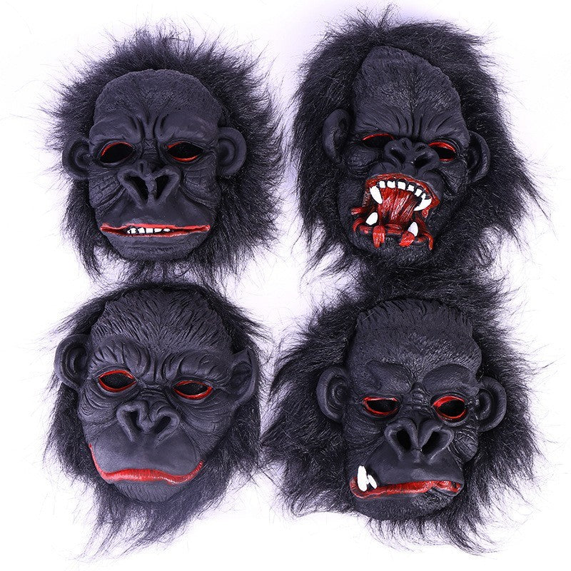 Gorillas Halloween Adult Mask Ape Monkey Mask Rubber Mask Cosplay Costume