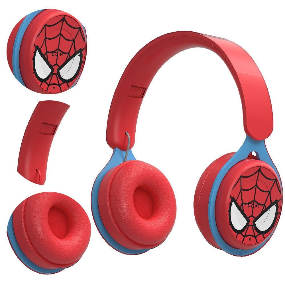 Kids Wireless Bluetooth Headphones Headset Earphone Spider Man Super Hero Gift