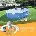 Swimming Pool Electric Filter Pump Paddling Pool Water Flowclear 300gal/H UK