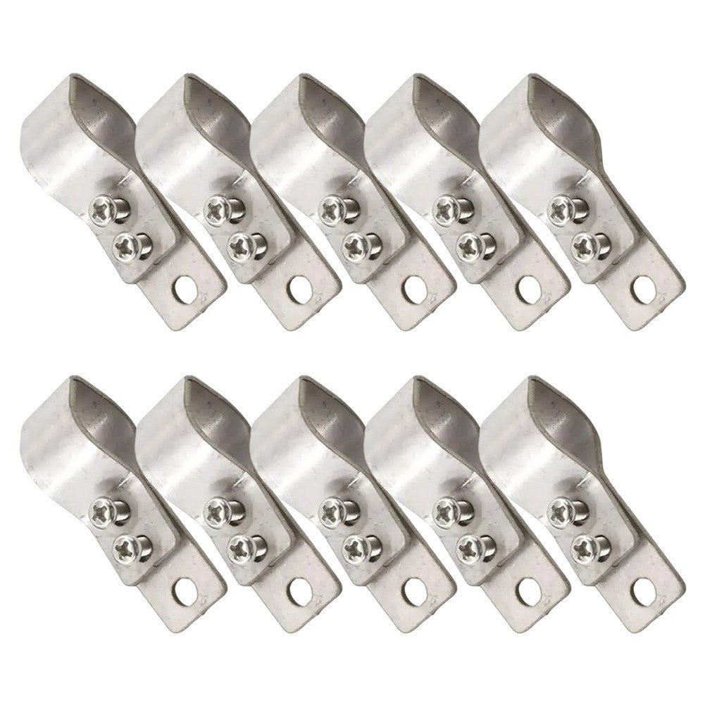 SS304 Stainless Steel Adjustable Clamps for Sunshade Net Installation 10pcs Set