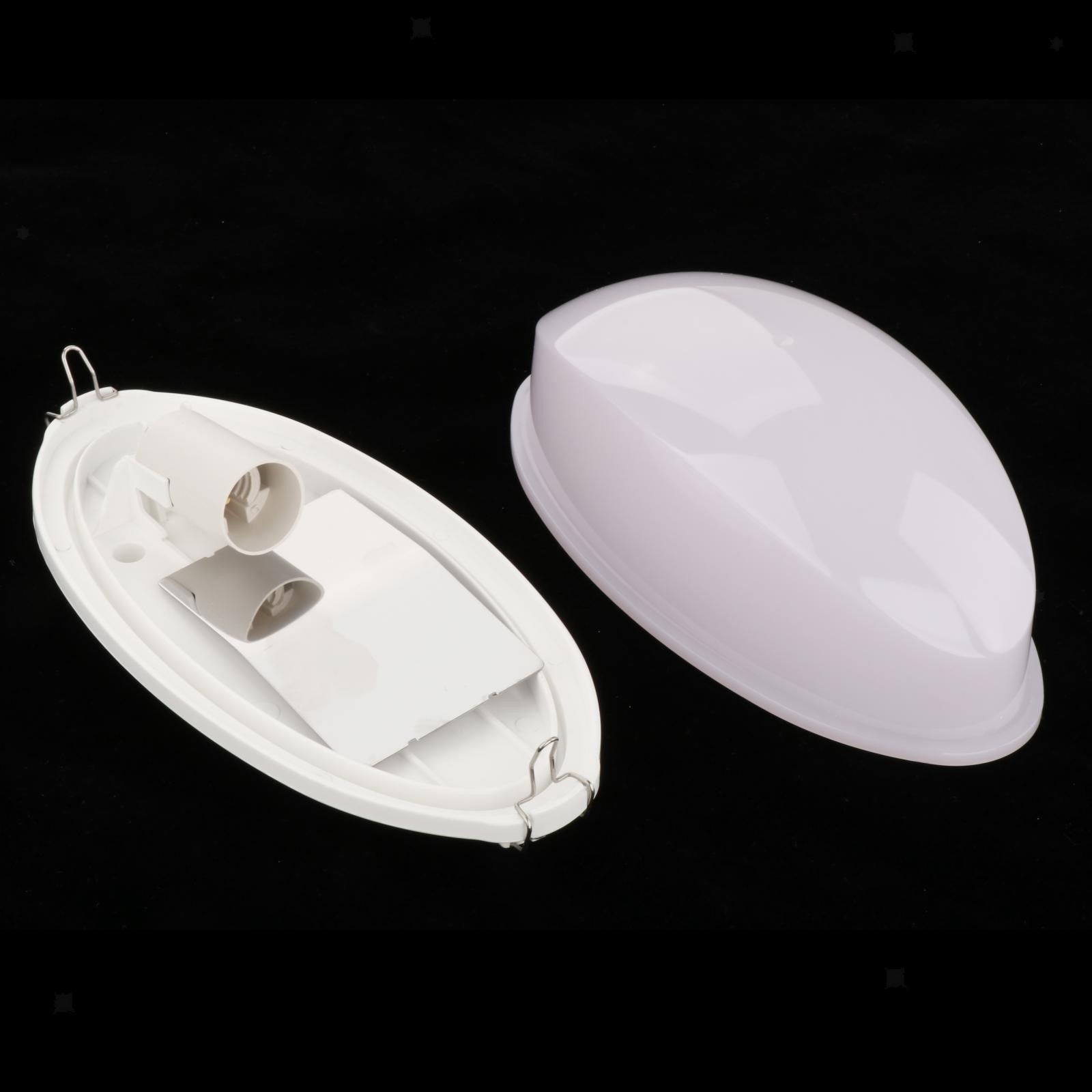Explosion-Proof Sauna Light Cover Professional Anti-High Temperature White Oval