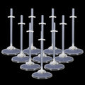 24Pcs Doll Stand Display Holder For Monster High Doll Support For 9-12in Dolls