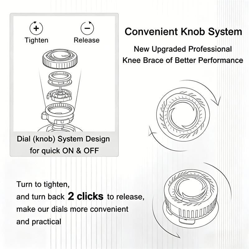 Knob Knee Brace for Pain Relief, Adjustable Knees Support with Patella Gel Pad