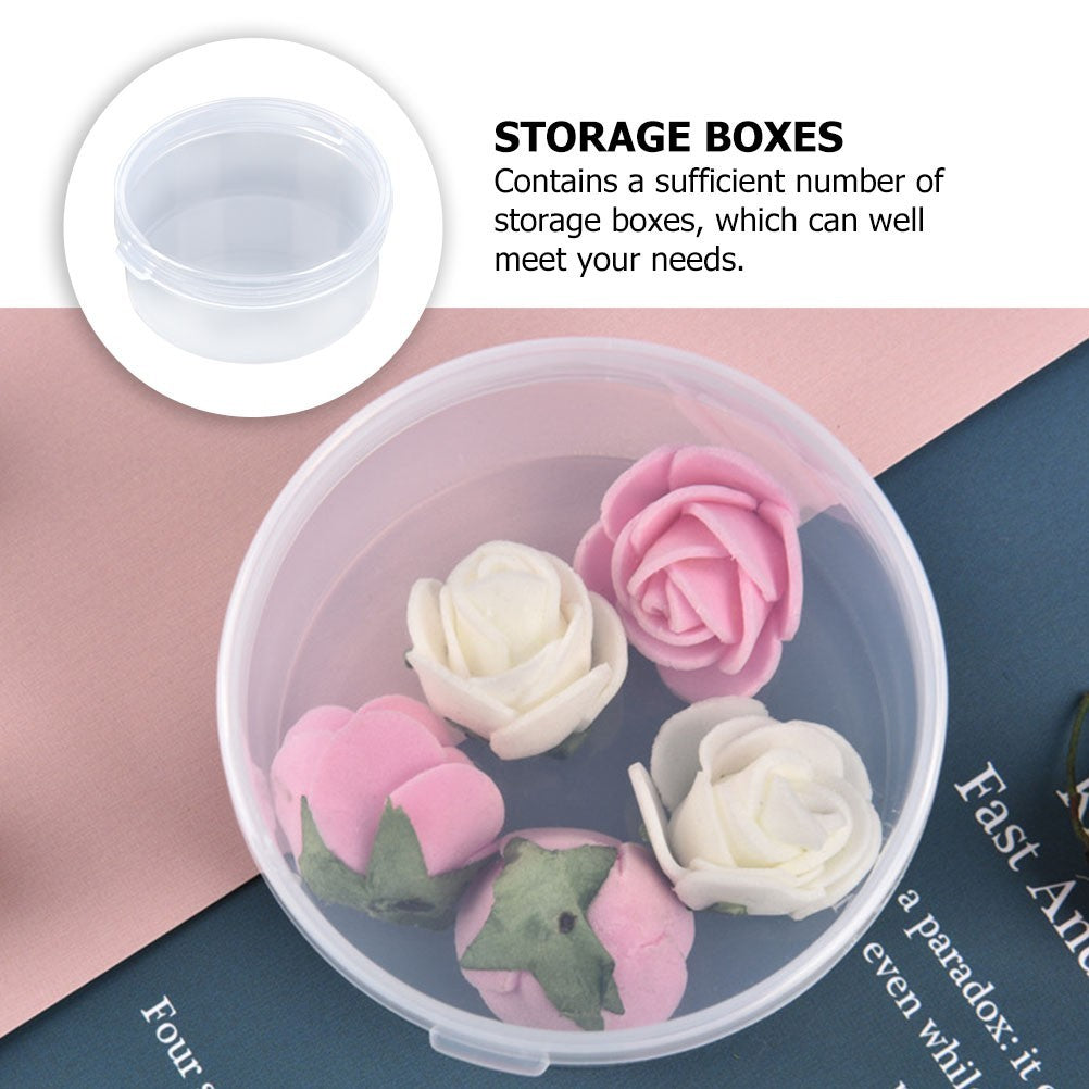 20Pcs Transparent Jewelry Storage Box Craft Container with Lids