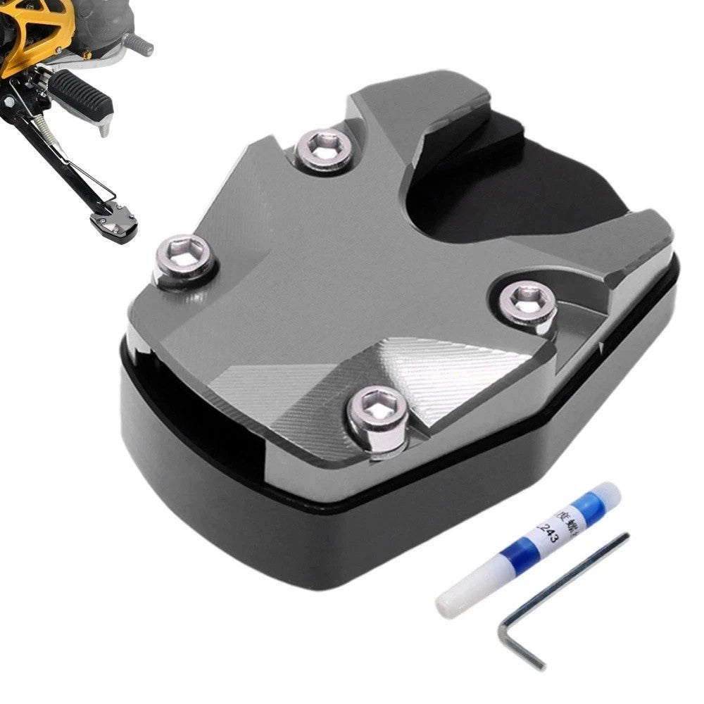 Kickstand Extender Foot Side Stand Extension Pad Support Plate Motorcycle Bikes