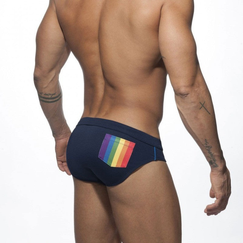 Men Swimming Trunks Beach Surf Bikini Briefs Sexy Stretch Underpants Gay