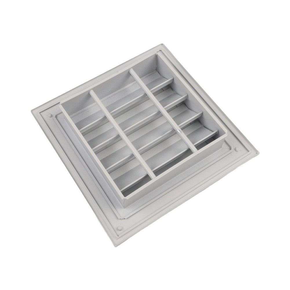 Aluminum Fixed Louver Grille for Air Circulation in Attic and Shed 350x350mm