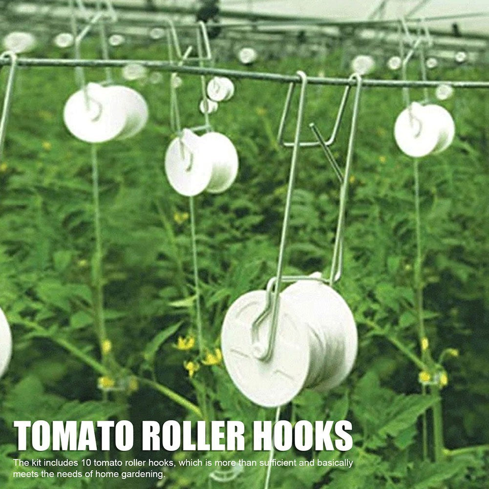 Metal Tomato Roller Hook for Multi Purpose Climbing Plant Support 1/6/10