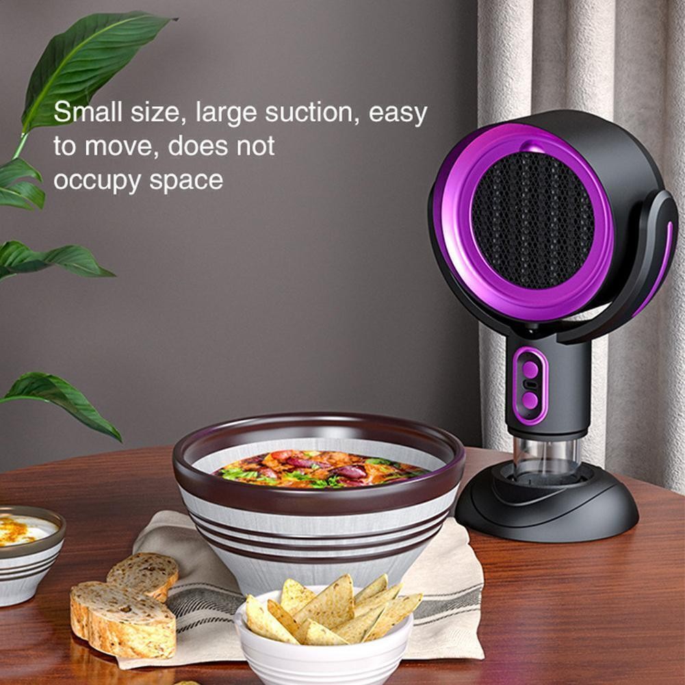 Portable Smoke Purifier Fan USB Rechargeable Range Hood with Replaceable Filter