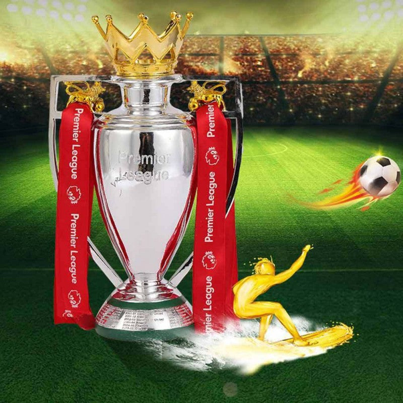 For Premier League Trophy Replica Mini Football Statue Award Decor Gift 15cm