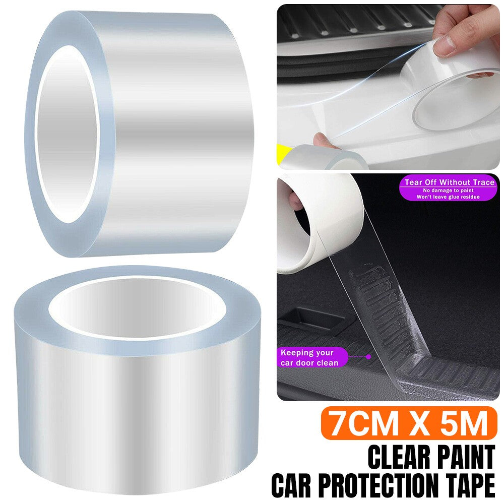 Clear Paint Protection Film Vinyl Wrap Self Adhesive for Car Bike 7CM x 5M UK
