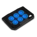 6 Powerful Fans Laptop Cooler Quiet Gaming Cooling Mat Stand Tilt for 12"-17" PC