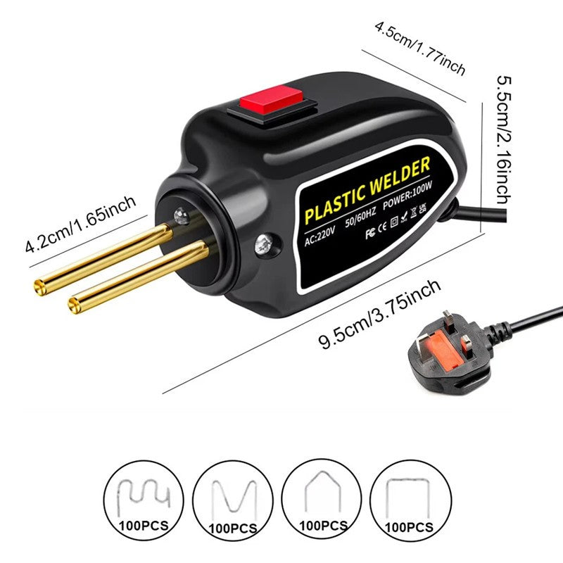 100W HOT STAPLER GUNS PLASTIC REPAIR CAR BUMPER WELDING WELDER MACHINE KIT