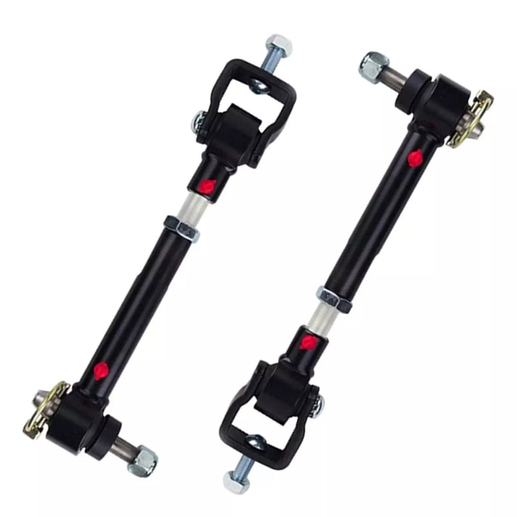 Adjustable Front Sway Bar Quicker Link Disconnects +Bolts for Wrangler 1998-2006