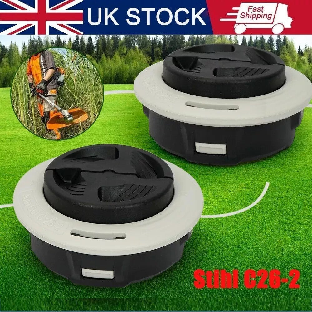 2 Pack For Stihl Autocut C26-2 Mowing Strimmer Head FS55 56 70 90 100 130 130T#