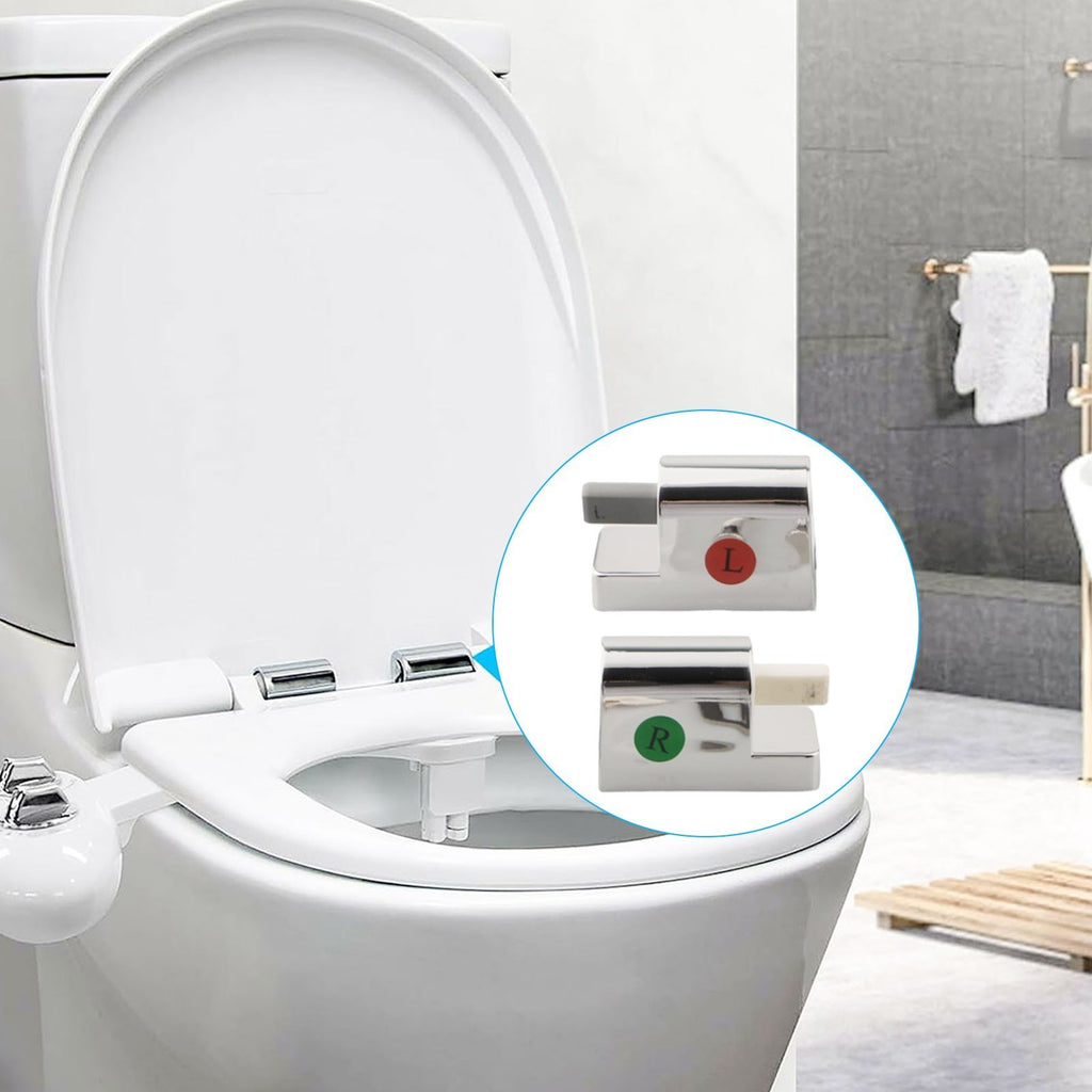 Toilet Seat Replacement Hinges with Soft Close Mechanism for Easy Install
