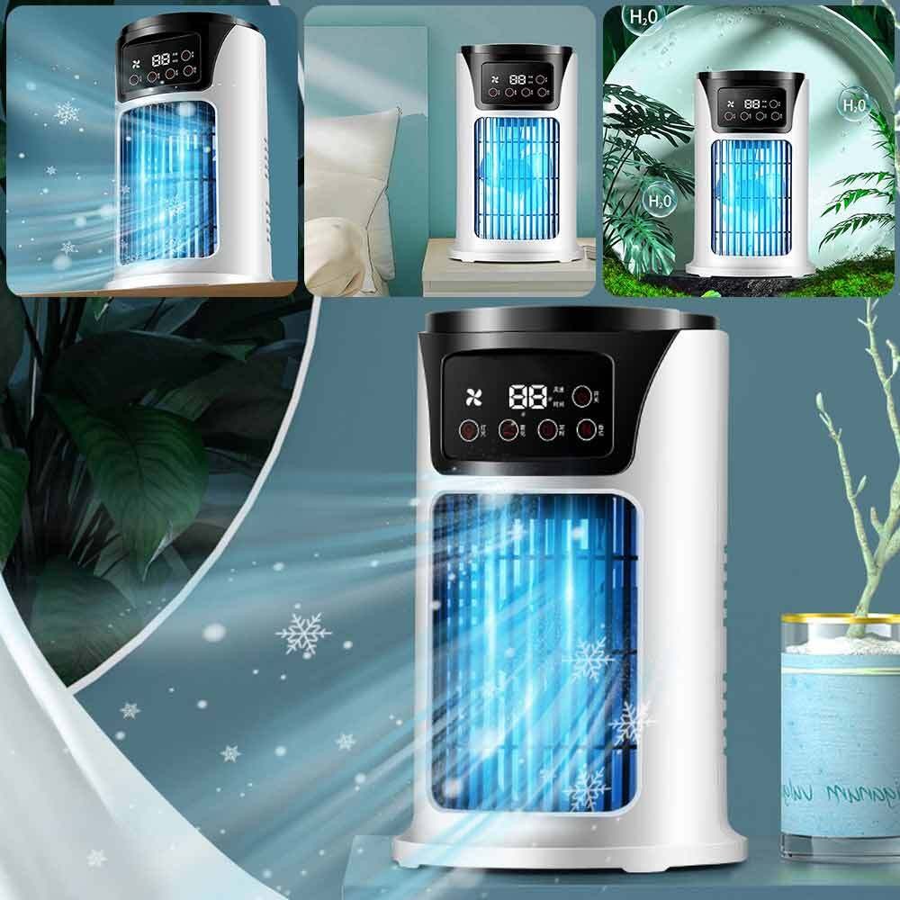 Portable Mini Air Conditioner Humidifier USB Cooler Fan-Home Desktop Cooling Fan