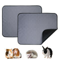2Pcs Washable Non-Slip Guinea Pig Cage Liner–Reusable Pet Bed Pad for Animals