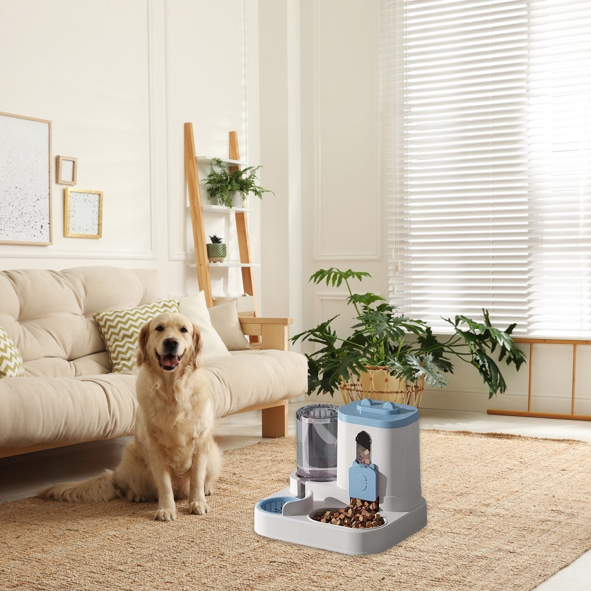 Pet Dog Puppy Food Dispenser Automatic Cat Feeder Water Dispenser Dry Wet