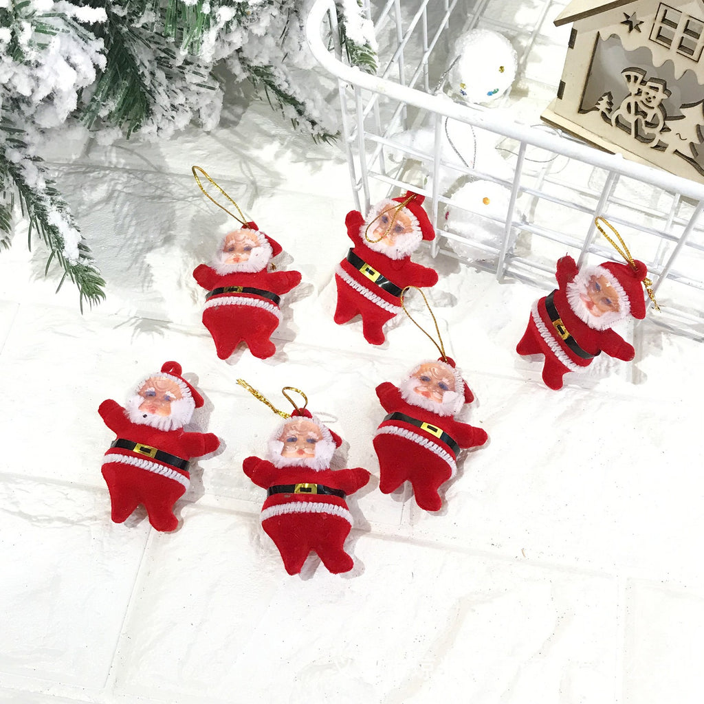 12 x CHRISTMAS TREE BAUBLE SANTA FATHER CHRISTMAS decoration ornament