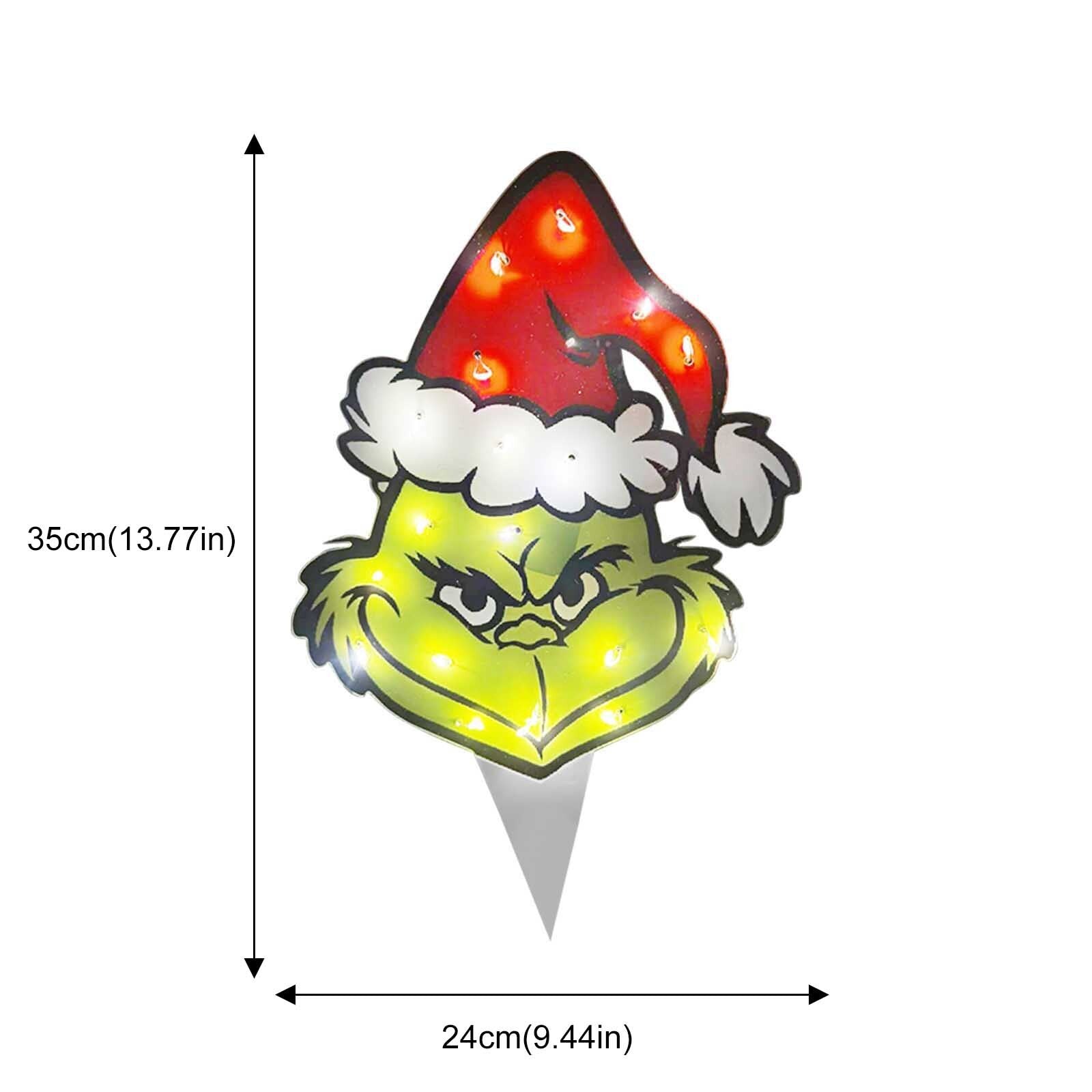 Christmas LED Light Up Grinch Figure Outdoor Xmas Ornaments