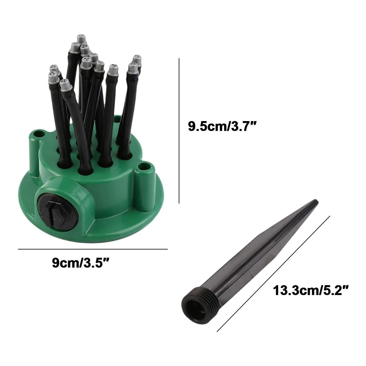 360° Garden Sprinkler Multi Head Lawn Water Sprayer Irrigation Tool