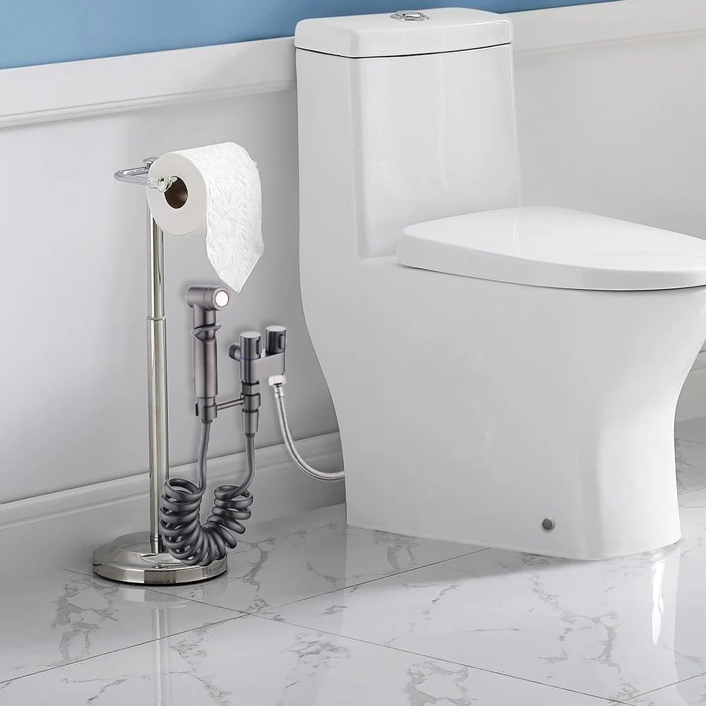 Toilet Bidet Sprayer Set 2m Hose Handheld Spray Gun High Pressure Bathroom Kit