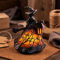 Halloween Witch Lamp USB Powered Resin Witch Lamp Warm Ambient Illuminate