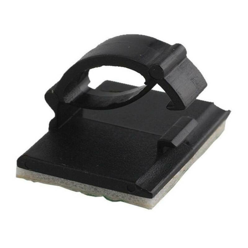 30X Cable Clips Holder Tidy Adhesive Home Car Wire Tie Fixer Drop Clamp Cord