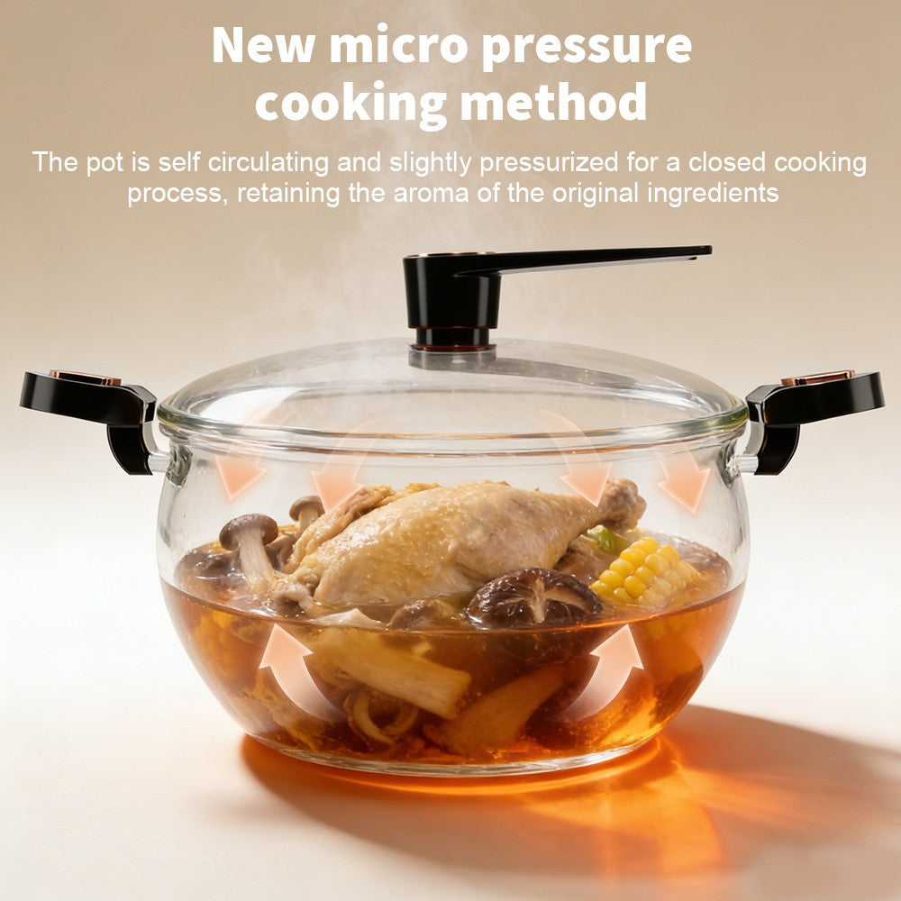 8L Micro Pressure Cooker Non Stick Pot Large Capacity Induction Cooker Household
