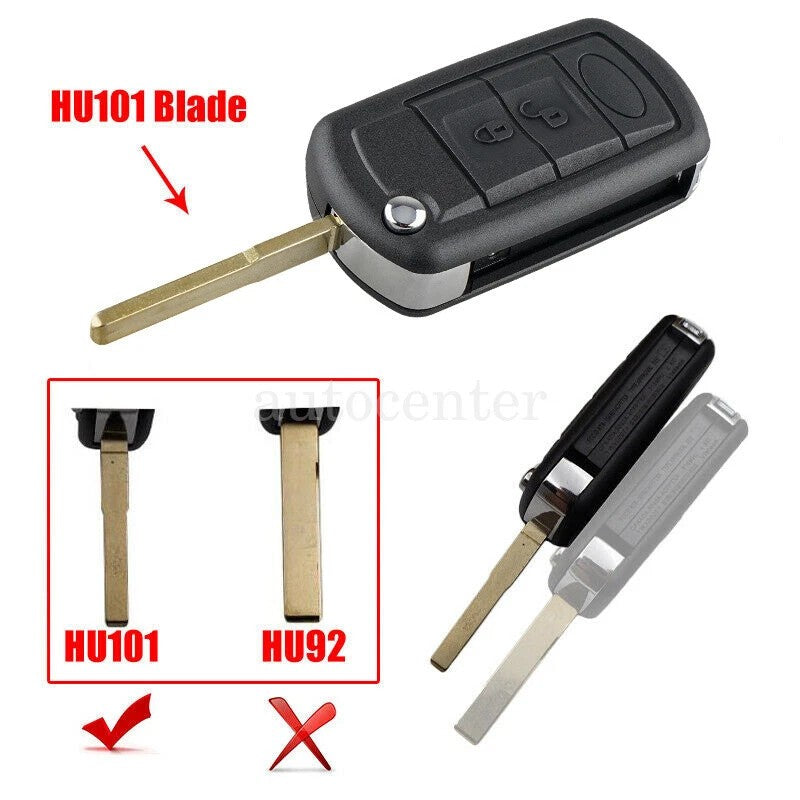 3 Button Flip Key Fob Repair Case For Range Rover Sport Land Rover LR3 Discovery