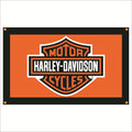 3x5 Ft Harley Davidson Motorcycles Flag Show Garage Banner Man Cave Wall Decor