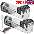 2 Pack Humane Rat & Mouse Traps No-Kill Mice Trap, Fits Rats & Mice Tool Mouse