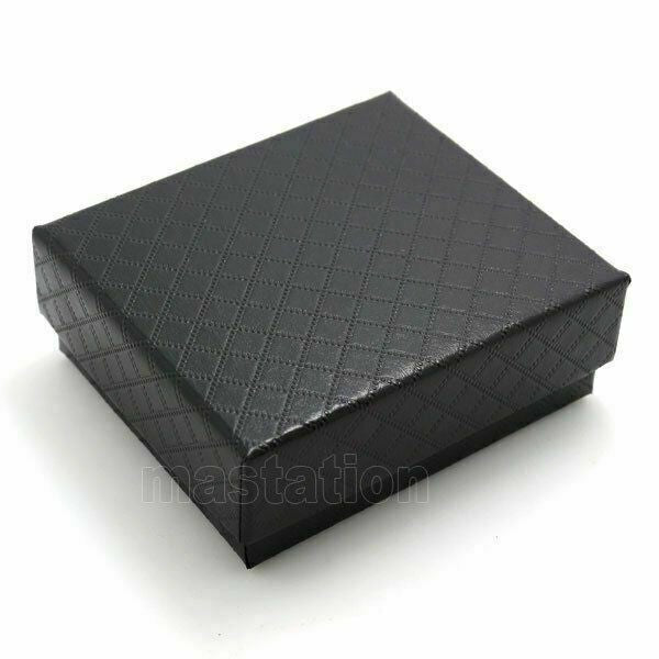 10pcs Cardboard Pocket Watch Box Black Case