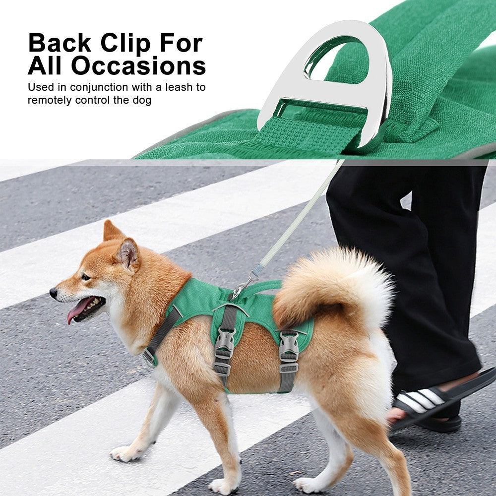 Escape proof No Pull Dog Harness Reflective Training Pet Vest with Handle Adjust