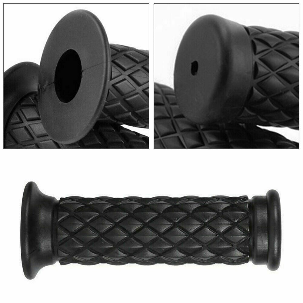 Universal Motorcycle Motorbike Rubbers Handlebar Handle bar Grips 22mm 7/8" UK