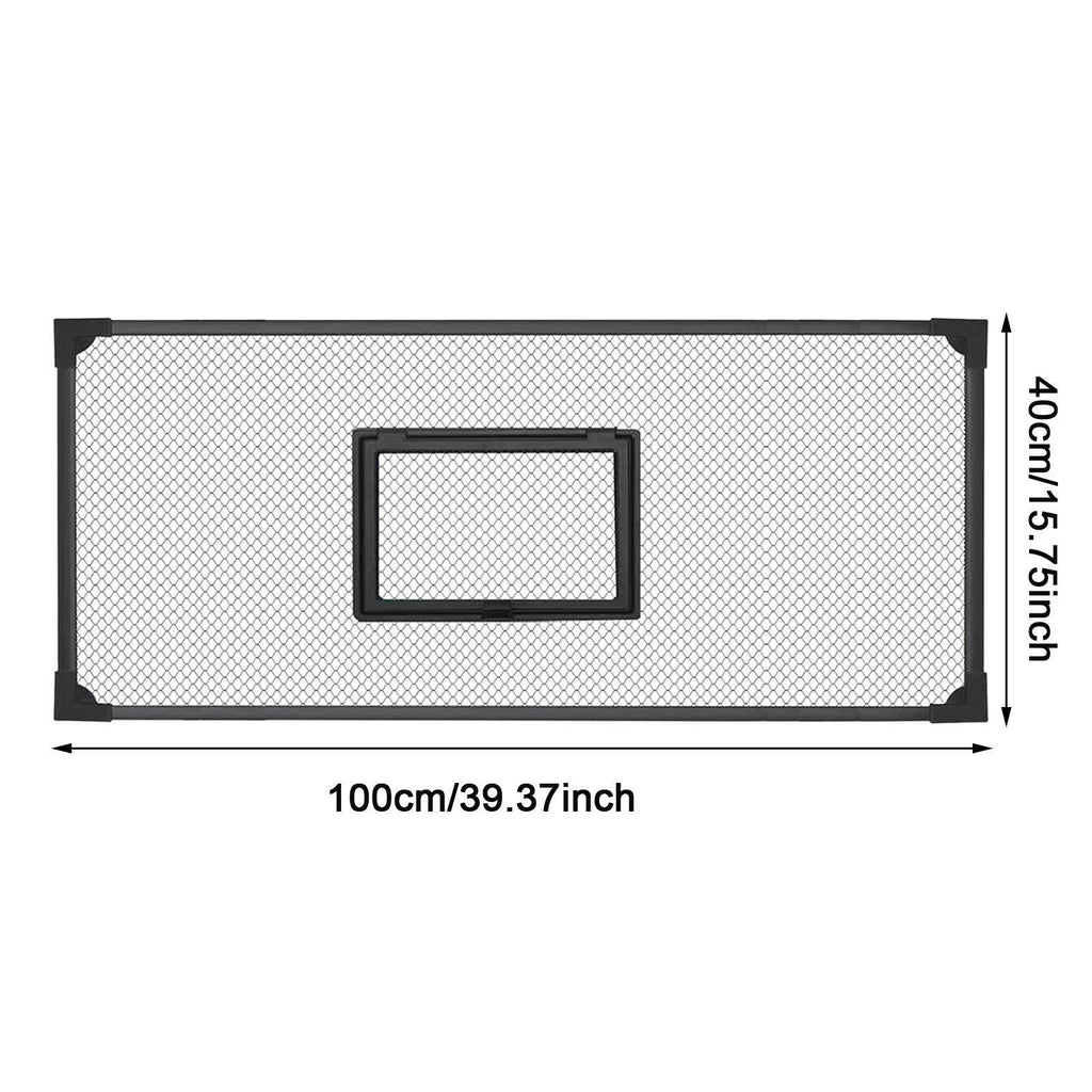 Fish Tank Lid Self Assembly Anti Jump Net Cover Magnetic Black Aquarium Hood