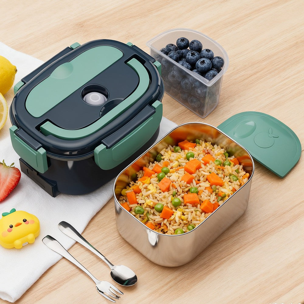 1.5L Electric Heating Lunch Food Portable Travel 80W UK Plug Car Office Box