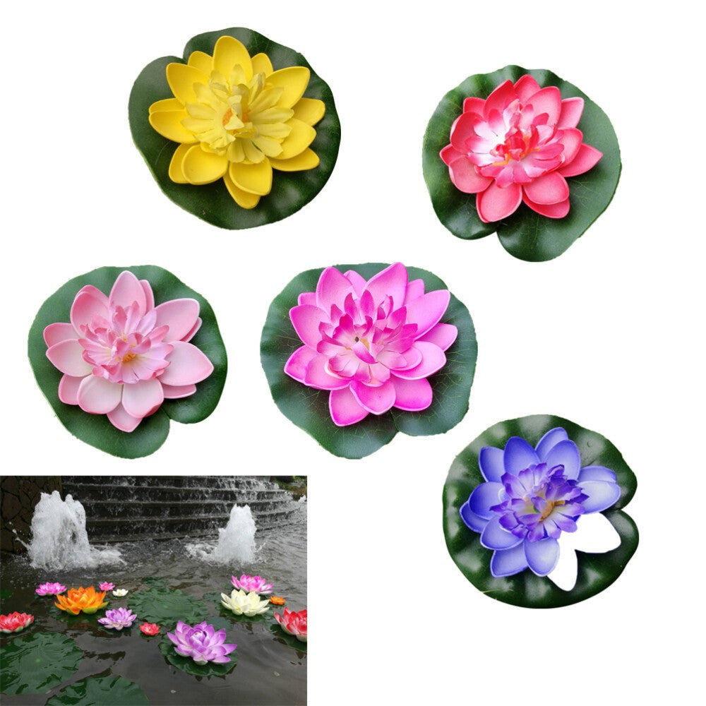 5Pcs Artificial Plant Pool Decor Lily Pads Lilly Pads Lily Pads for Ponds