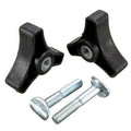 2X For Lawn Mower Machine Triangle Handle Knob Nut Screw Bolt Replacement Parts