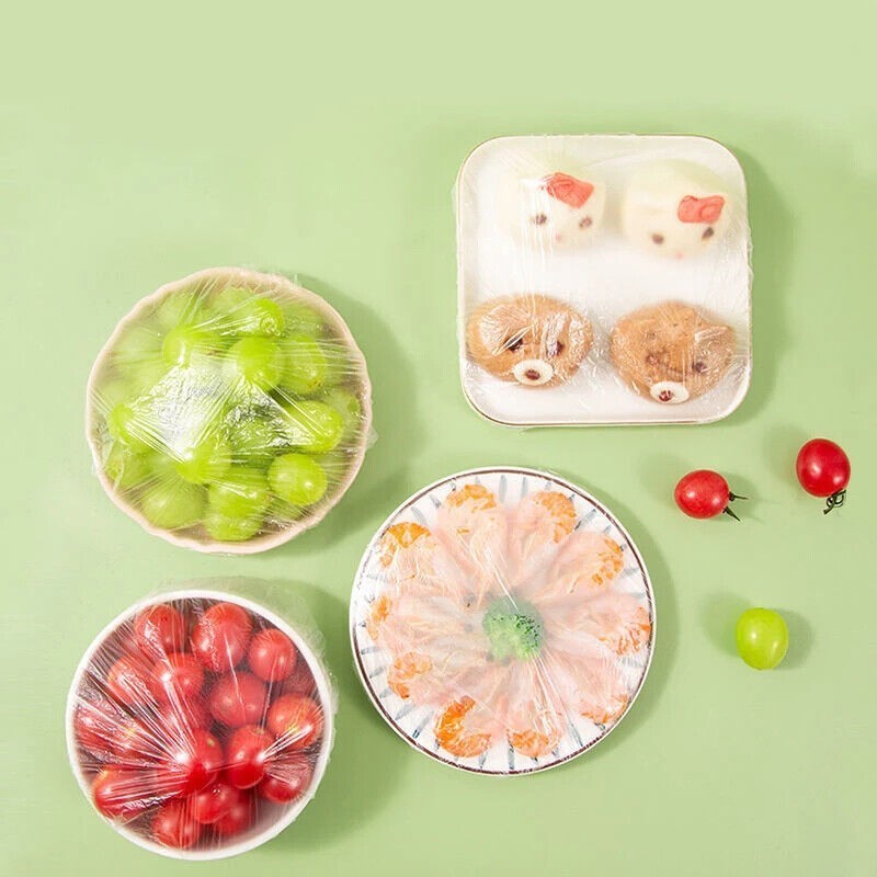 100pcs Disposable Food Storage Cover Bags Bowl Elastic Plate Fresh Keeping Bag