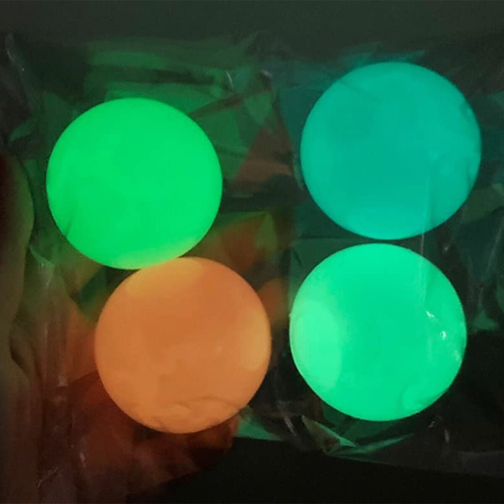 12PCS Glorbs Ball Ceiling Ball Glow In The Night Ball That Stick Relax Balls UK