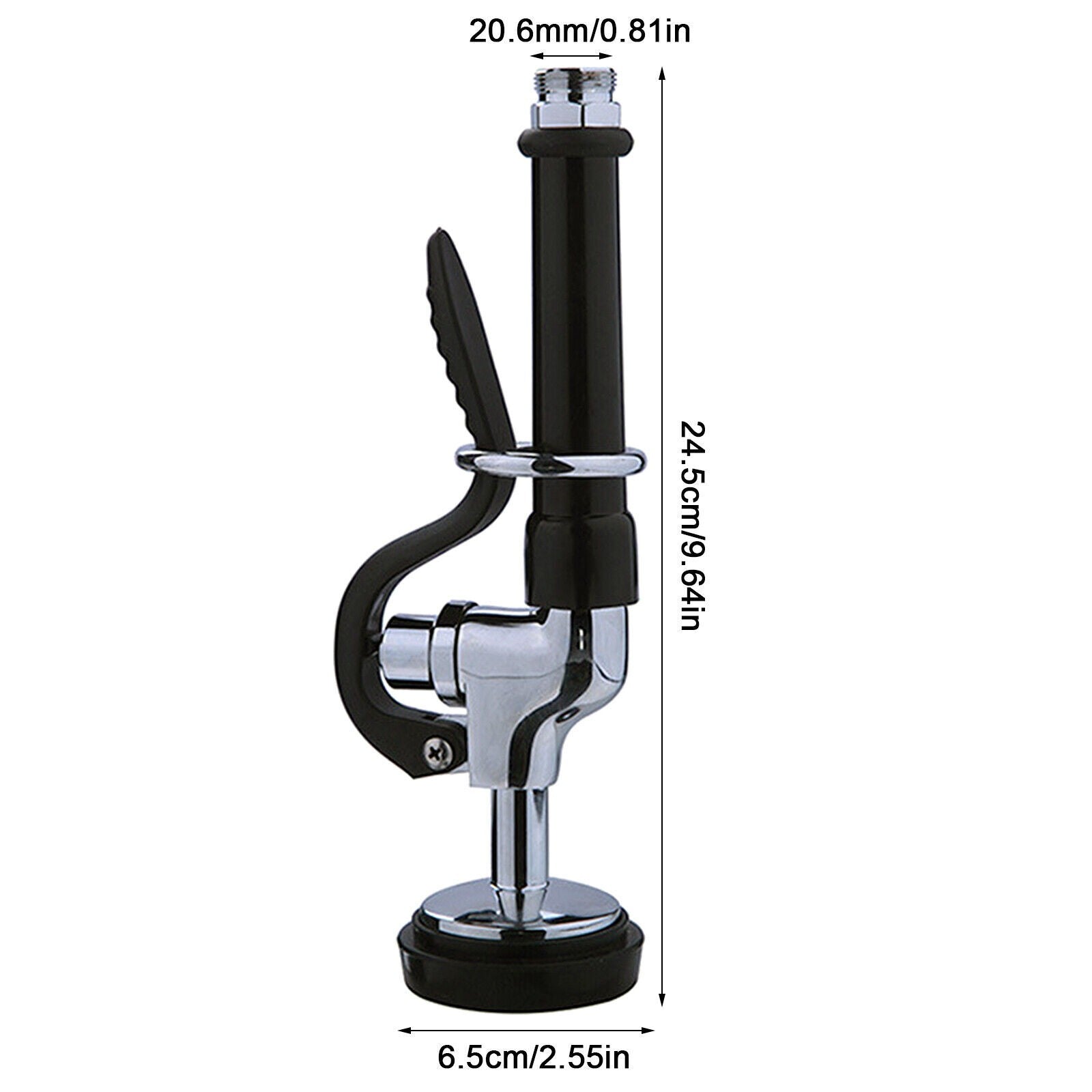 Commercial Restaurant Kitchen Pre-Rinse Faucet Tap Sprayer Spray Head Black new