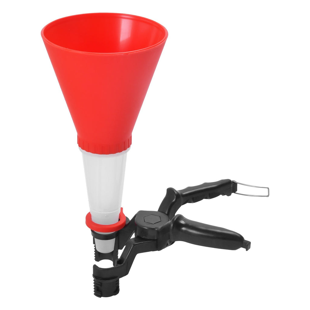 Universal Handsfree Car Engine Oil Funnel Gasoline Filling with Adjustable Clamp