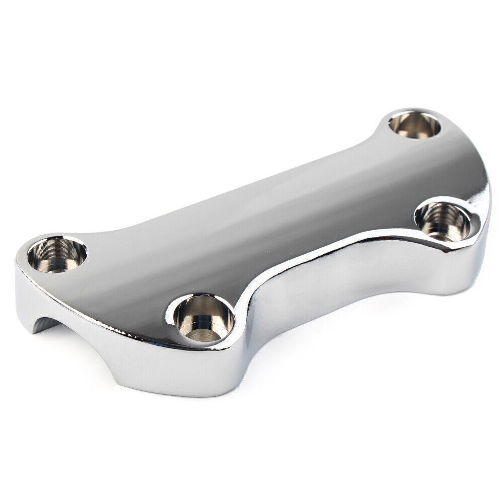 Smooth Handlebar Riser Top Clamp Chrome for motorcycle Model (MT446-001)