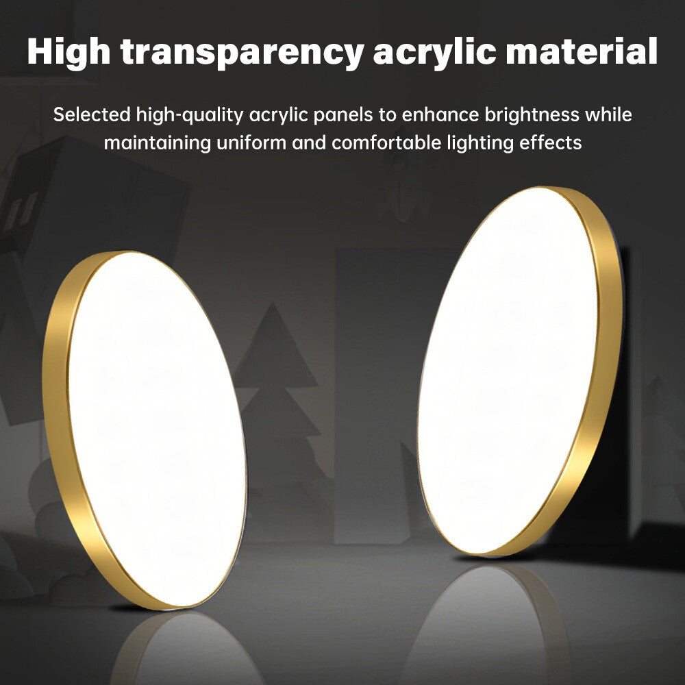 Bathroom Kitchen Living Room Thin LED Ceiling Light Round Panel Down Lights Lamp