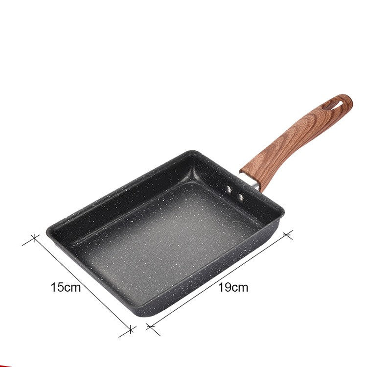 Japanese Aluminum Non-Stick Fry Pan Tamagoyaki Omelette Cookware
