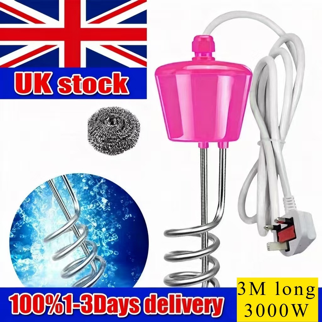 UK Plug 3000W Heating Element Suspension Boiler Water Immersion Heater Bathroom