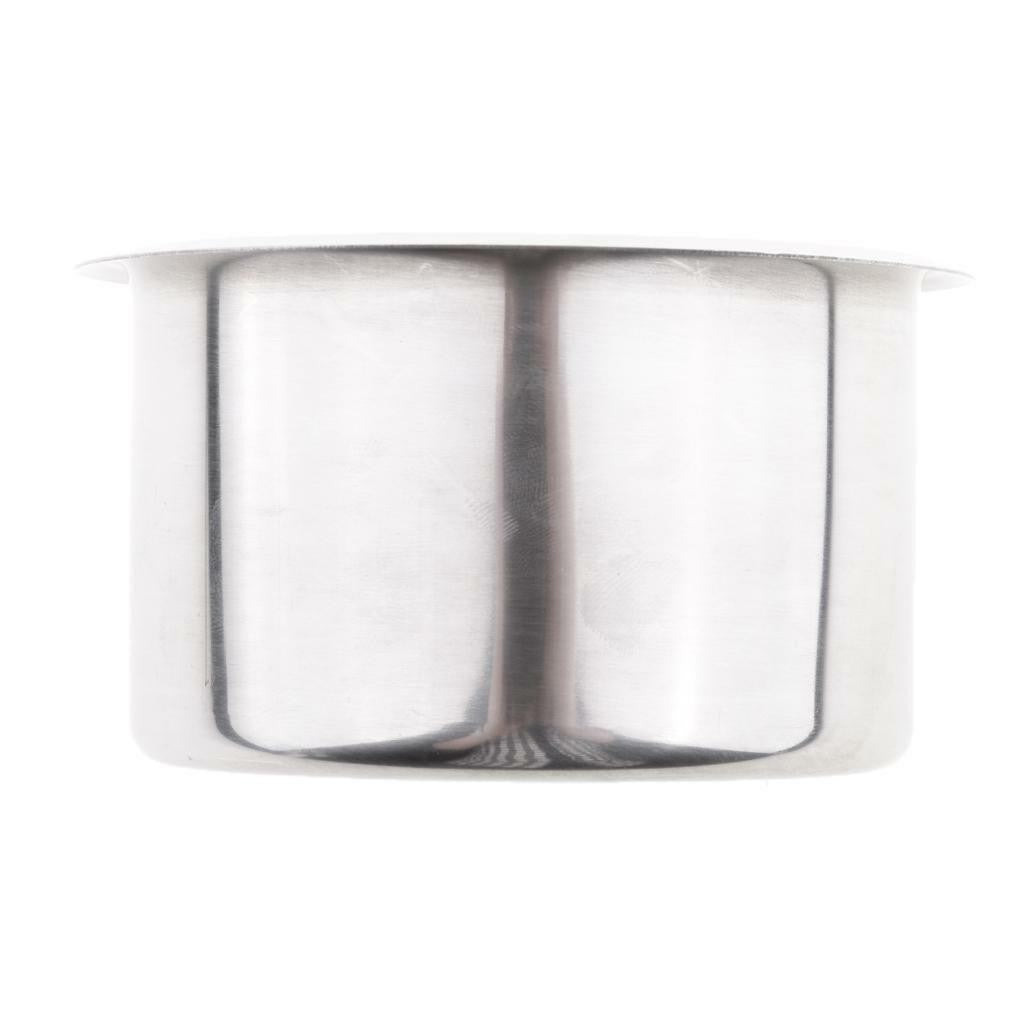 90mm Stainless Steel Recessed Cup Drink Holder, for Marine Boat .