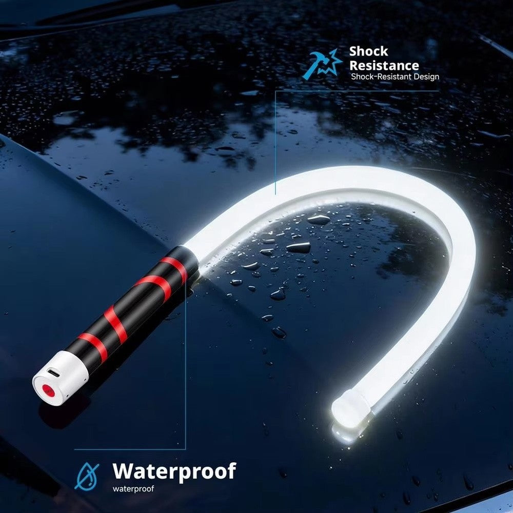 75.5cm Flexible LED Flashlight Stick Bendable Work Light With 3 Brightness Modes